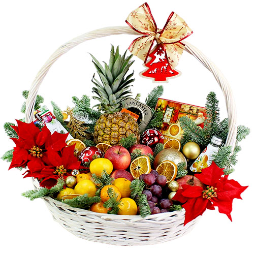 "Праздничный дар". Корзина подарочная