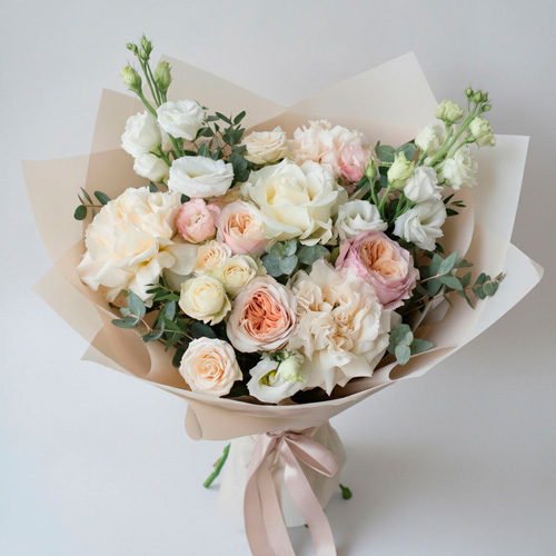 "Шелковые оттенки". Букет сборный