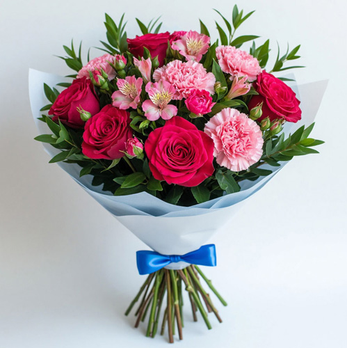 "Розовая симфония". Букет сборный