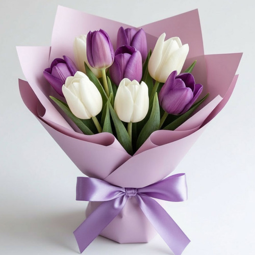 "Чистое вдохновение". Букет тюльпанов