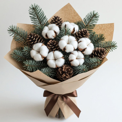 "Снежный лес". Букет зимний